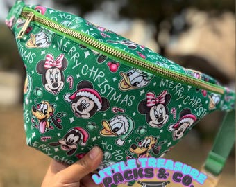 Festive Christmas Holiday Fanny Pack Waist Bum Bag \\ FREE SHIPPING !!