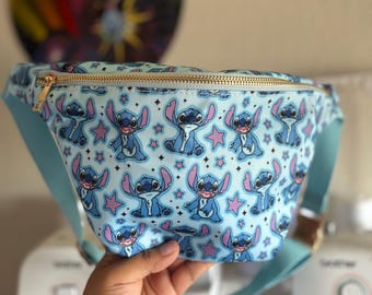 Blue Alien Fanny Pack Waist Bum Bag \\ READY TO SHIP !!