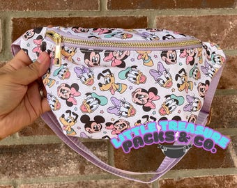 Versandfertig ~ Mouse and Friends Fanny Pack Bum Waist Bag ~ KOSTENLOSER VERSAND !