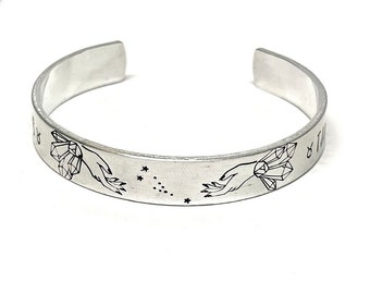 Zodiac bracelet, stamped, constellation, taurus, Aries, Gemini, Scorpio, Sagittarius, Pisces, Aquarius, libra, cancer, Capricorn, Virgo, leo