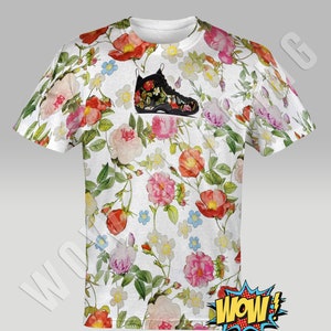 floral foamposite shirts