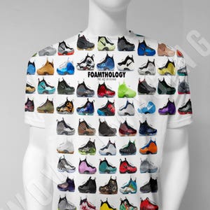Floral foamposite shirts hot sale