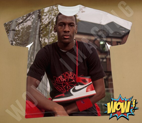 Air Jordan 1 camiseta de edición limitada de 'BRED | Etsy España