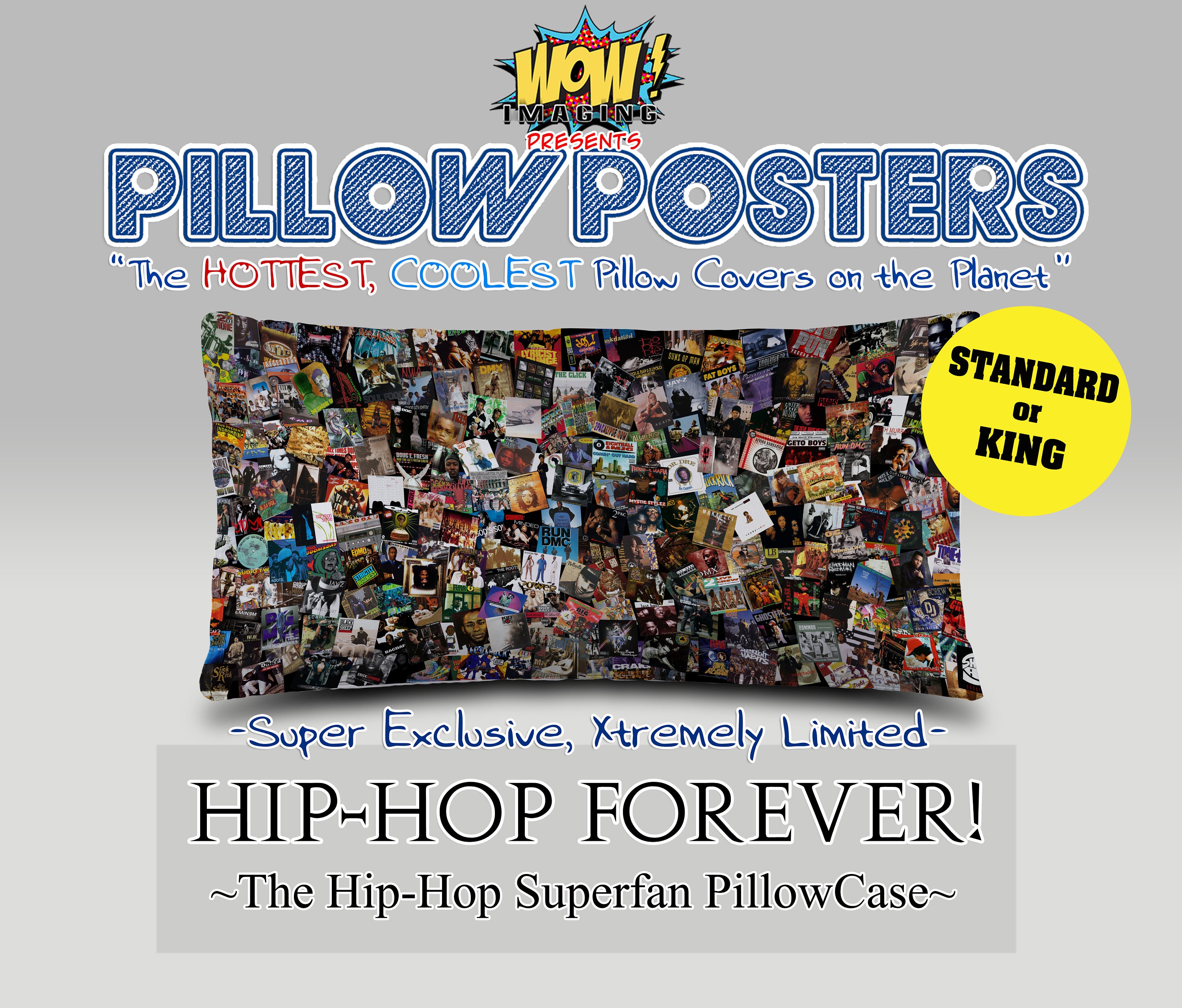 Pillow Posters HipHop FOREVER Pillowcase Etsy