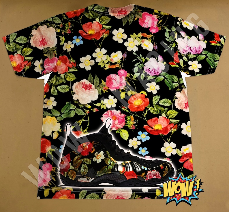 floral foamposites shirt