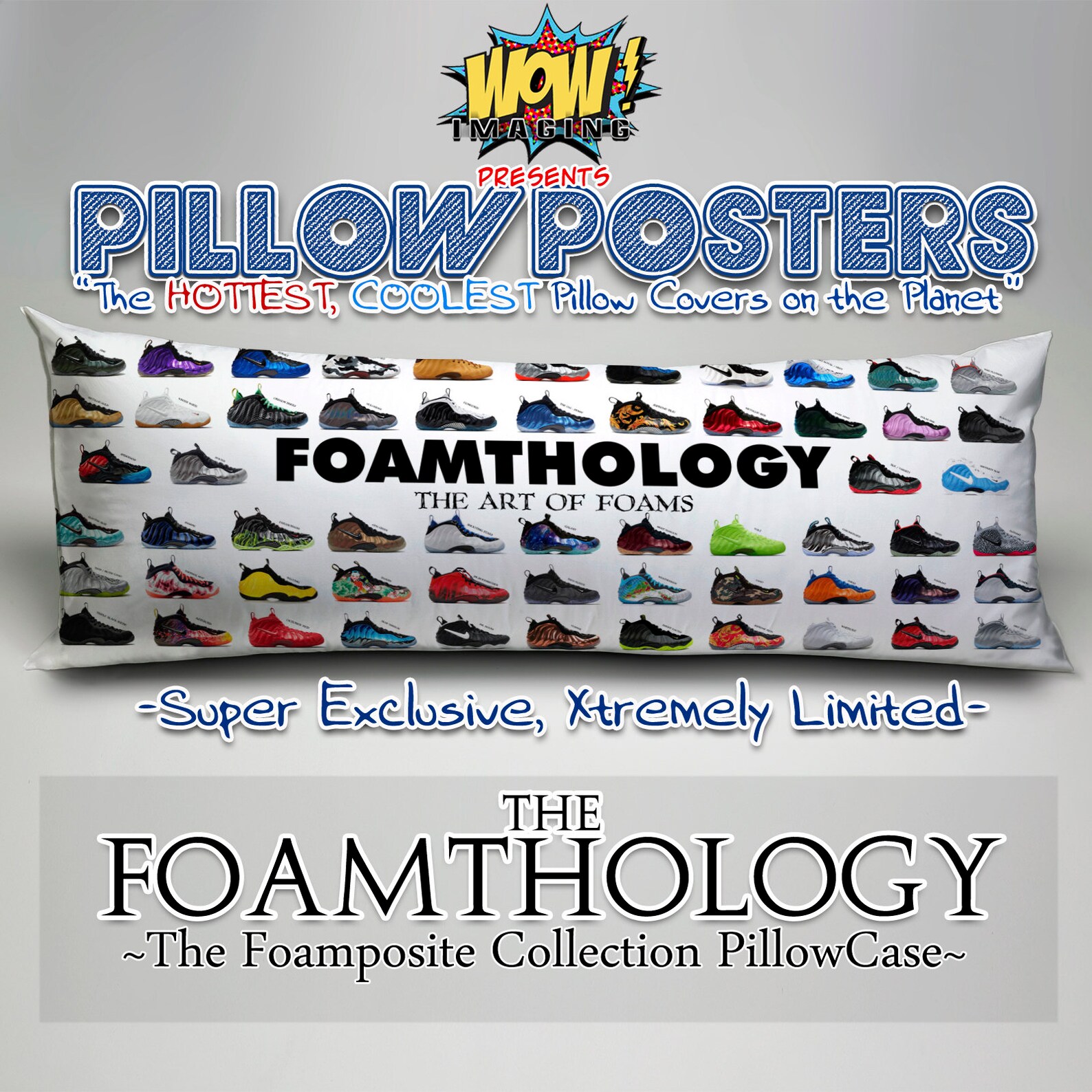 Pillow Posters Foamthology_foamposite Collectors Pillowcase Etsy
