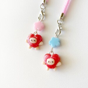 Red Hearts Clay Charms/ Kawaii Clay Charms/Polymer Clay/Planner Charms/Valentines Day/Necklace/Keychains/Planner charms