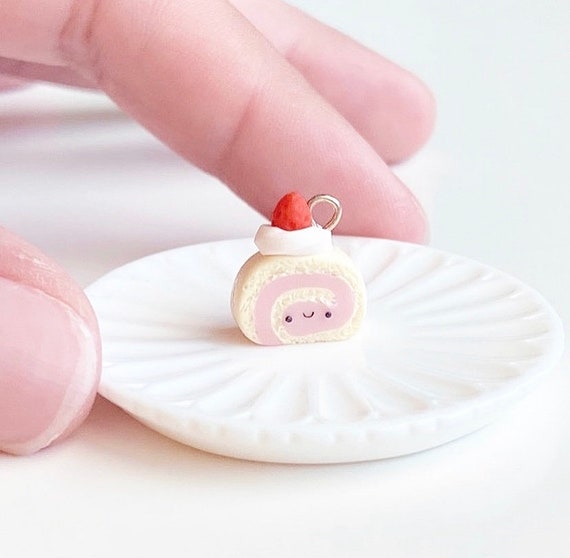 Kawaii Pink Popsicle Charm, Polymer Clay Food Charms, Miniature Food Clay,  Cute Stitch Marker, Tiny Cute Charm, Cute Strawberry Popsicle 