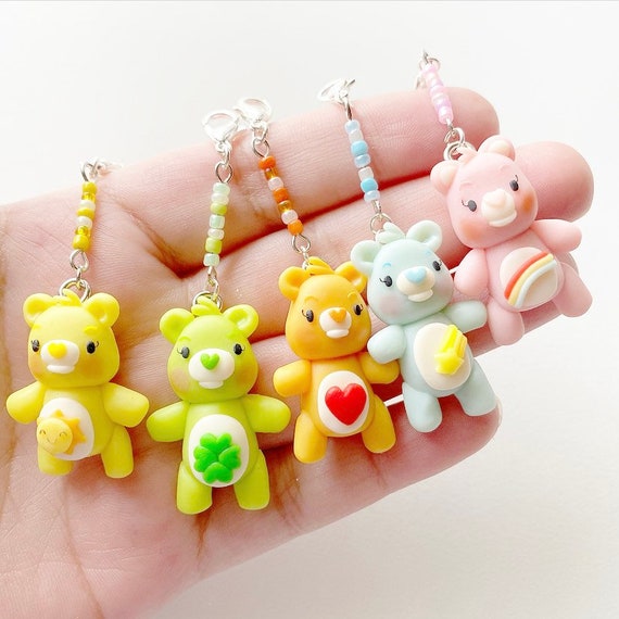 Care Bear Clay Charms keychains carebears pastel