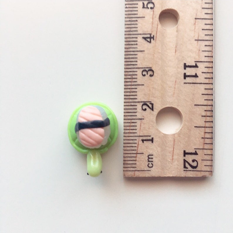Sushi Turtle Clay Charm Kawaii CharmsPolymer ClayPlanner Charms
