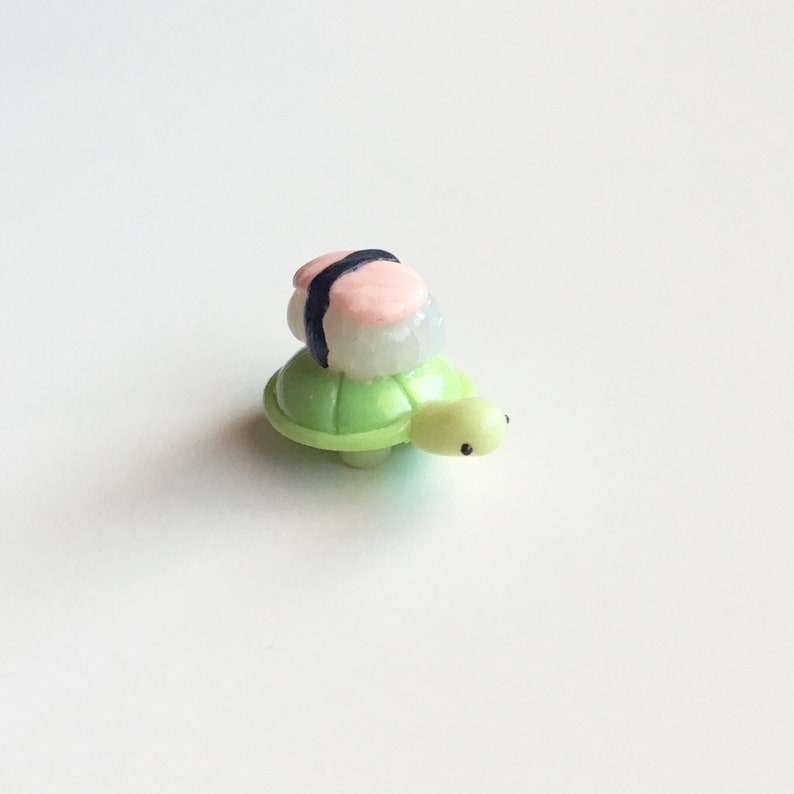 Sushi Turtle Clay Charm Kawaii CharmsPolymer ClayPlanner Charms