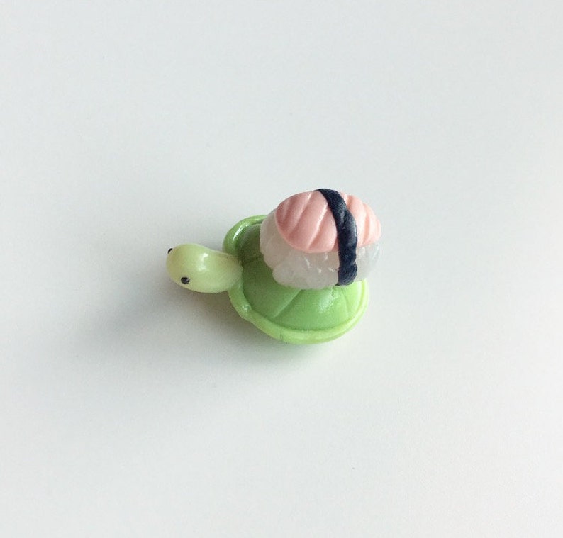 Sushi Turtle Clay Charm Kawaii CharmsPolymer ClayPlanner Charms