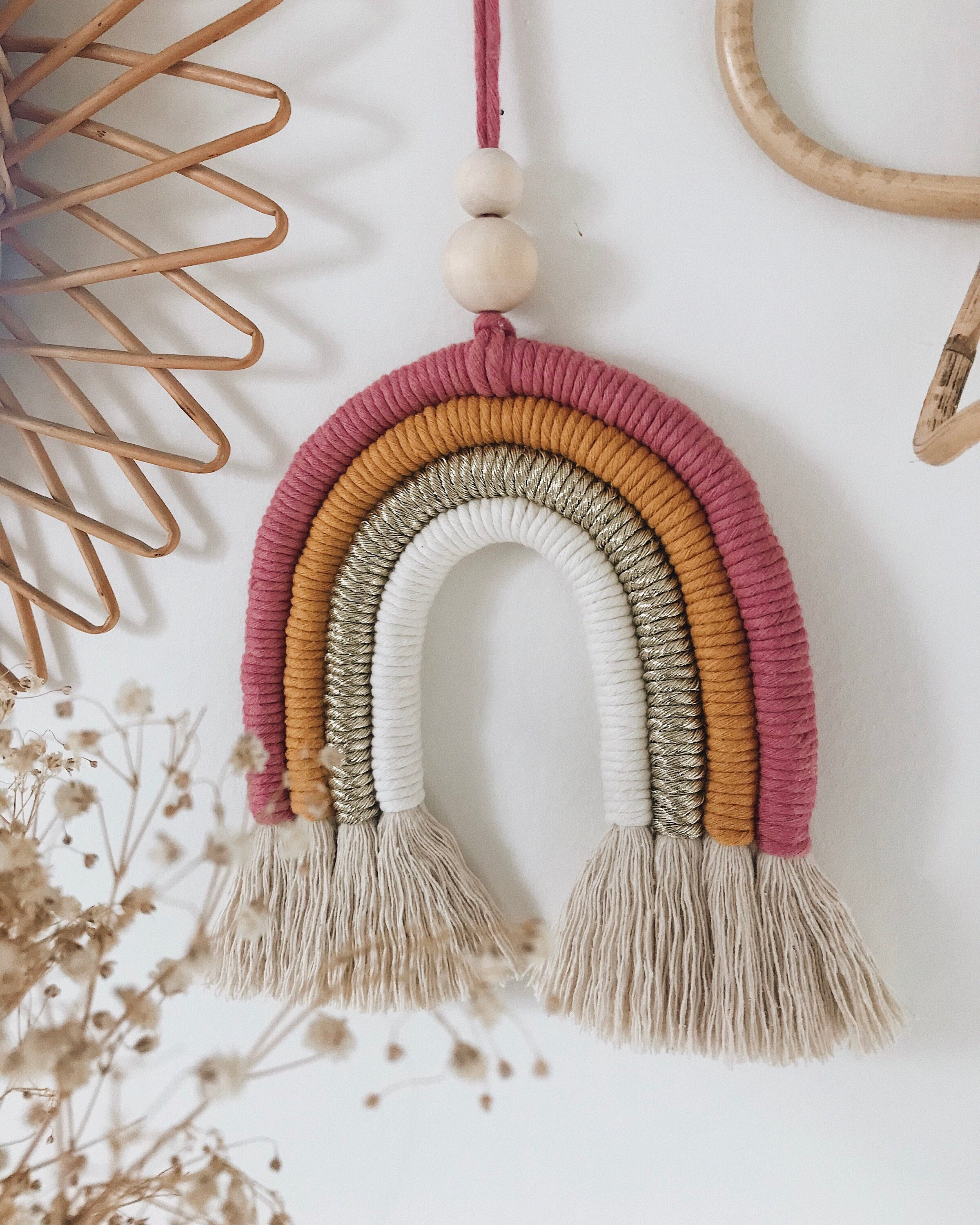 Arc en Ciel Macramé, Rainbow, Coloris Au Choix