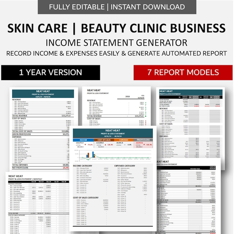 Beauty Clinic Business Plan Template Etsy