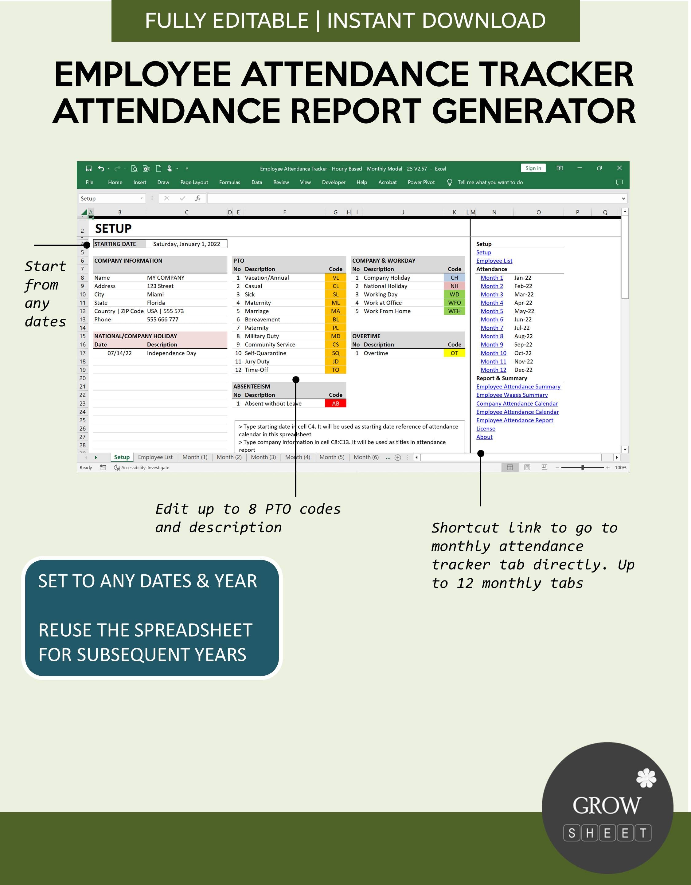 Leave Calendar Planner