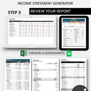 Car Rental Business Income Statement Generator | Automated Profit ...
