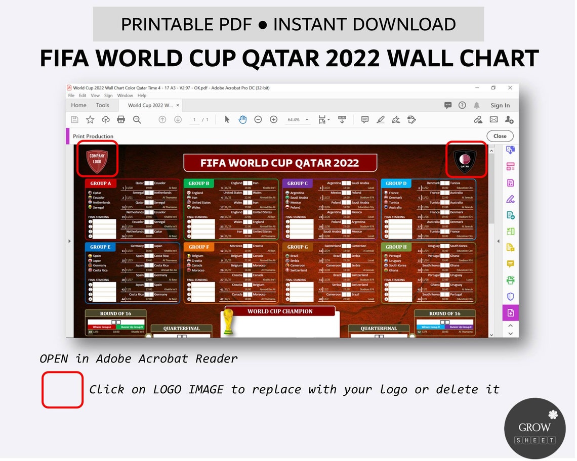 World Cup Qatar 2022 Wall Chart Printable World Cup Poster - Etsy UK