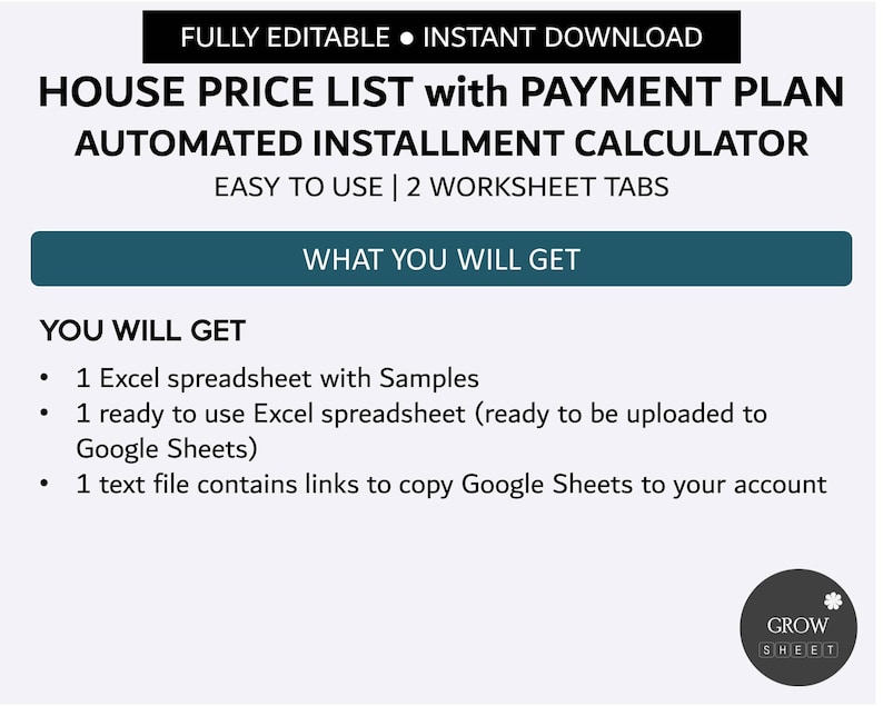 Real Estate Price List With Payment Plan Realtor Installment Price List