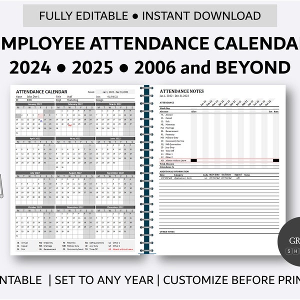 Attendance 2025 Etsy