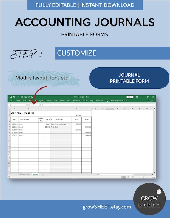 Accounting Journal Template Excel