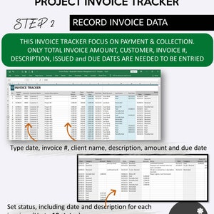 Construction Project Invoice Payment Tracker and Collection Management | Remodeling & Renovation Receivable Manager | Excel and Googlesheets image 4