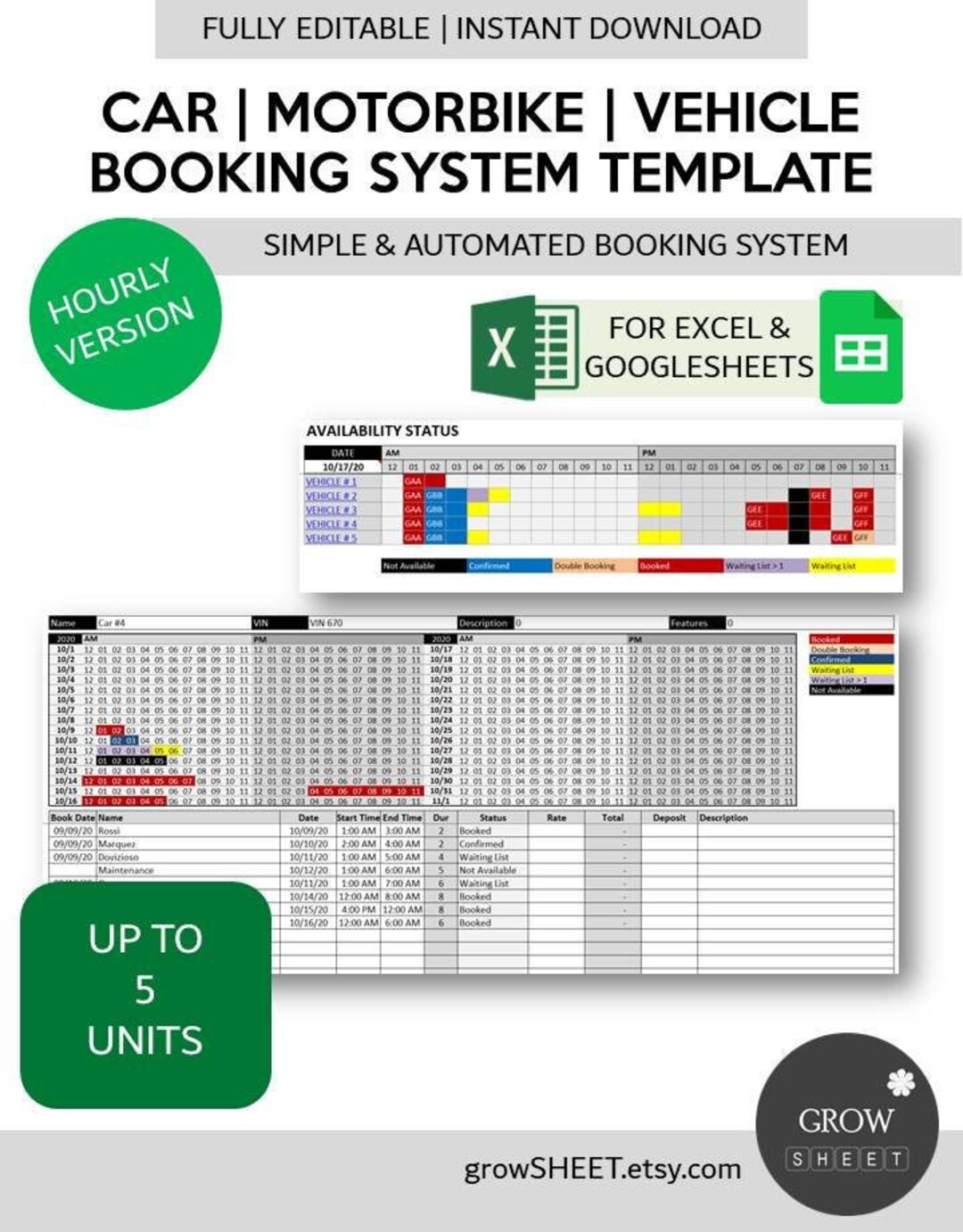 Car Rental Hourly Booking Template Motorcycle Rental Hourly Reservation