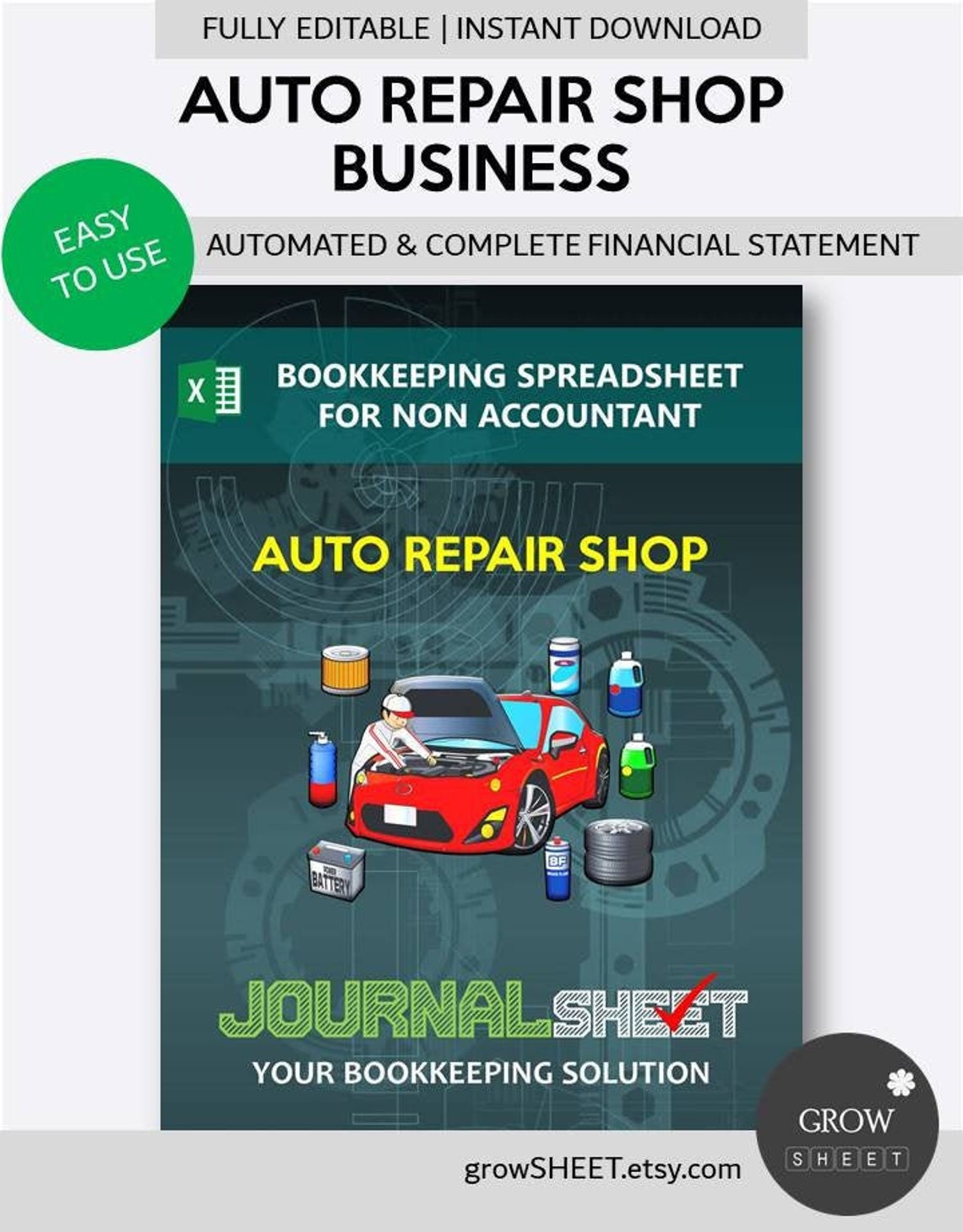 Auto Repair Shop Chart Of Accounts