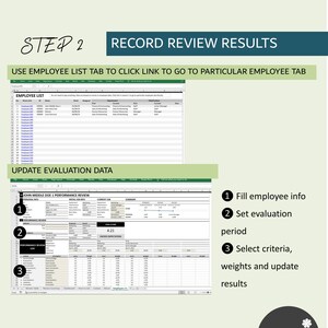 Employee Performance Review Template With Database | Performance ...