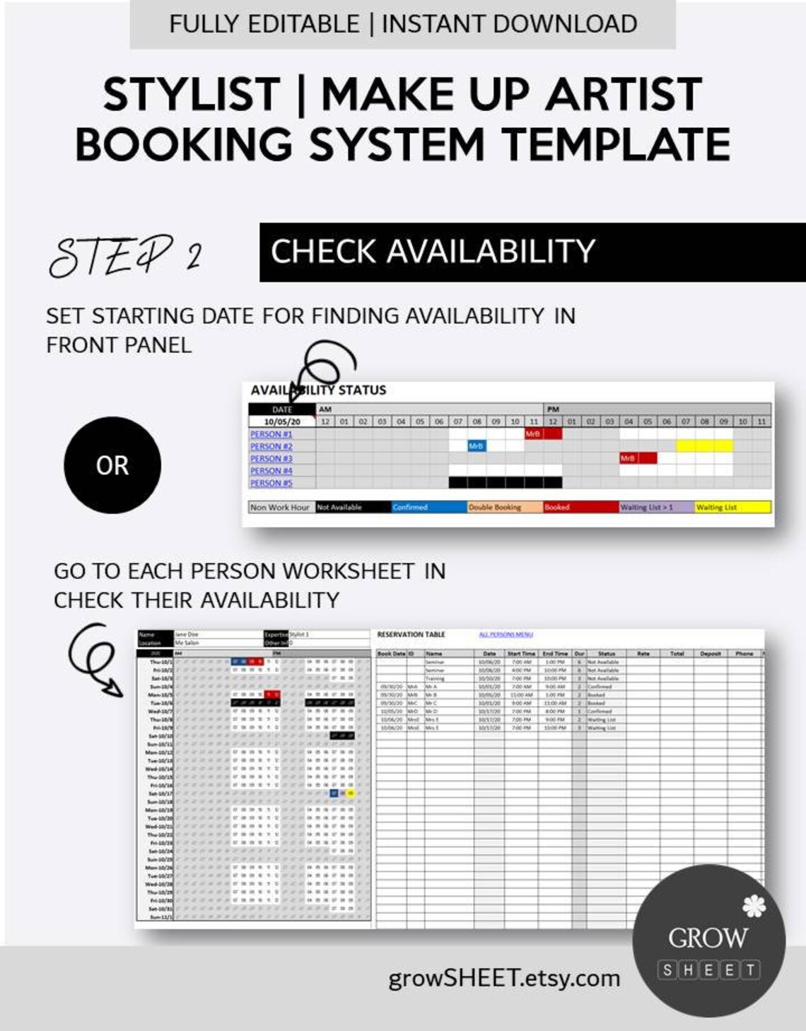 Stylist Booking System Template Make up Artist Hourly Reservation Stylist Booking System Template Make up Artist Hourly Reservation