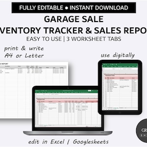 Garage Sale Inventory and Sales Tracker | Garage Sale Listing ...