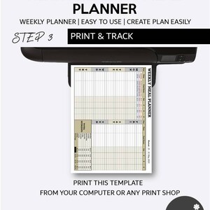 May include: A printable heart healthy meal planner template. The template is designed to help you plan your meals for the week and track your nutritional intake. It includes a section for breakfast, lunch, dinner, and snacks, as well as a section for tracking your total daily nutrients. The template is available for instant download and is fully editable.