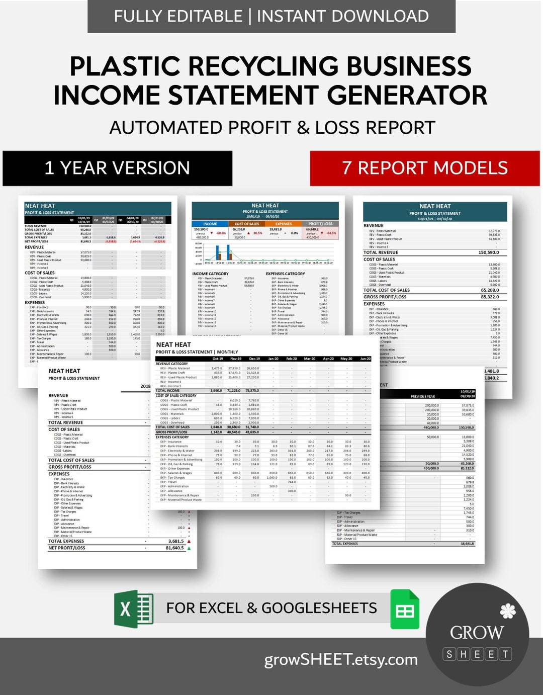 Plastic Recycling Business Statement Generator Simple