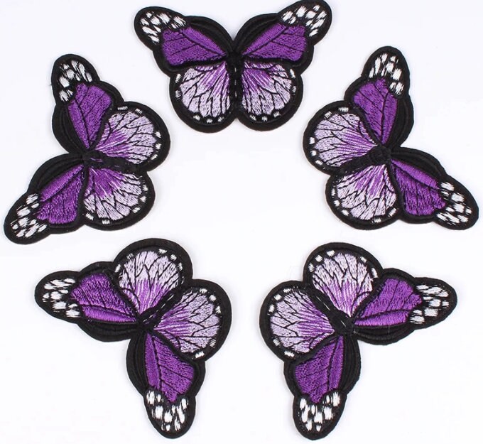 Light Pink Butterfly Iron On Patches For Custom Butterfly Sneaker –  theshoesgirl