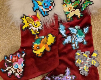 Pikachu Xmas Hama Beads Pokemon Fuse Bead Christmas Tree Decorations