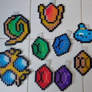 Zelda (OoT) fuse beads Christmas tree decorations
