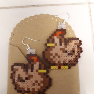 Stardew Valley fuse bead earrings