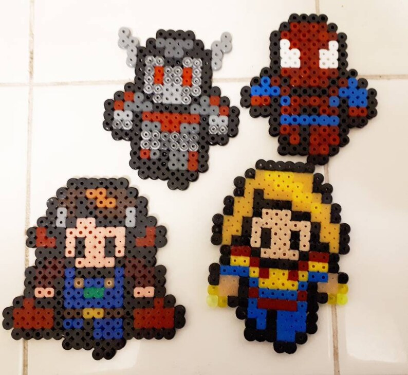 Marvel Fuse Beads Available as Fridge or Keyring Etsy
