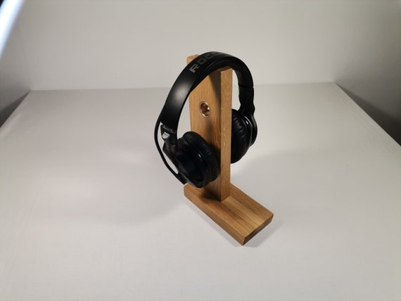 Wooden Headphone Holder, Headphone Stand, Headphone Hanger 