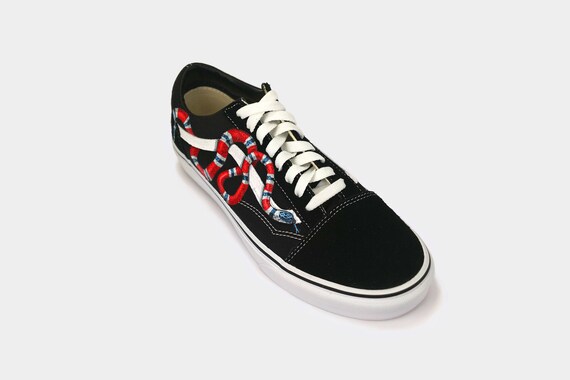 Custom Vans Old Skool Coral Snake | Etsy