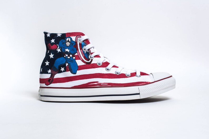 captain america converse high tops