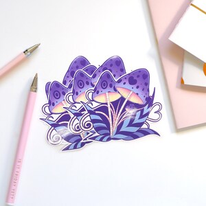 Champignons - 3 Inch Glossy Sticker