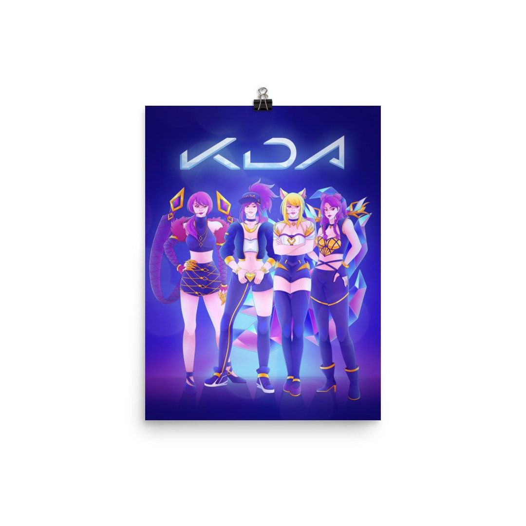 K/DA League of Legends Poster Etsy