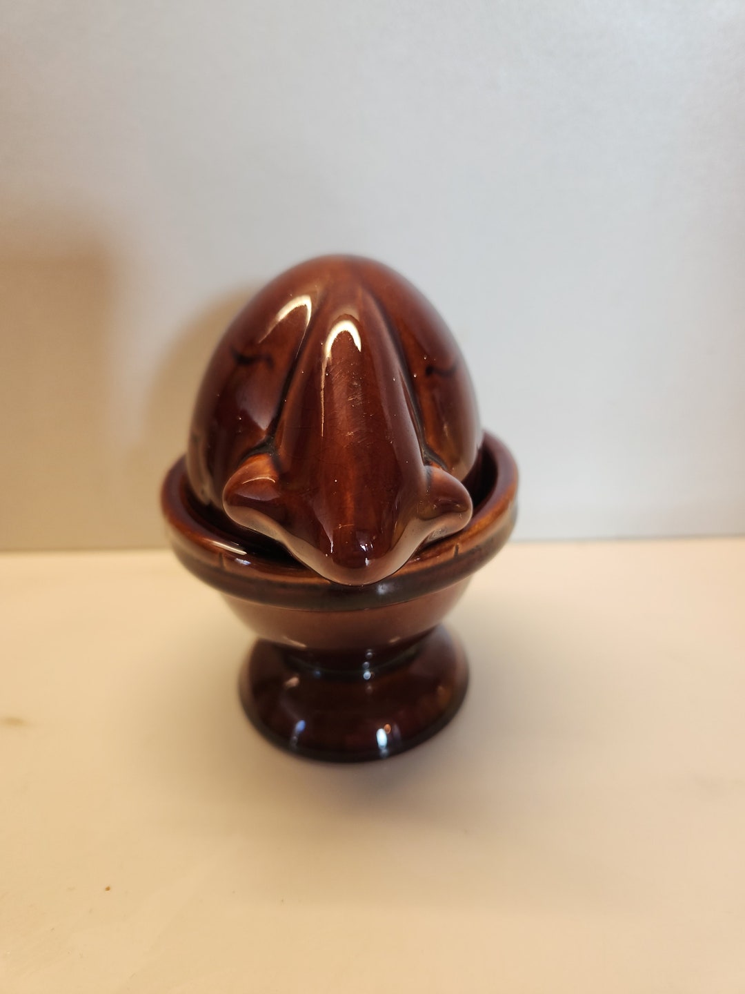 Denmead Pottery Humpty Dumpty Mr Nosey Egg Cups With Cover Novelty