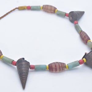Naga Necklace Tribe Horn Handmade Multi Beads Nagaland - Etsy