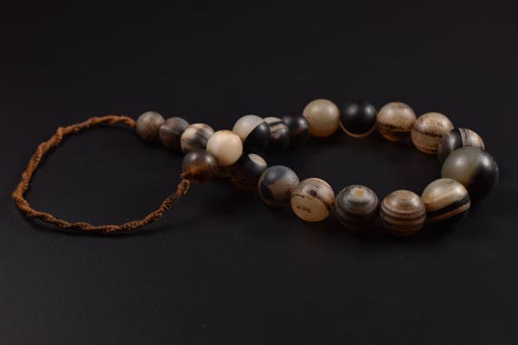 Agate necklace Ethnic Necklace Vintage strand aga… - image 4