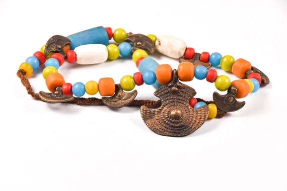 Traditional NAGA Necklace with Old Handmade havin… - image 3