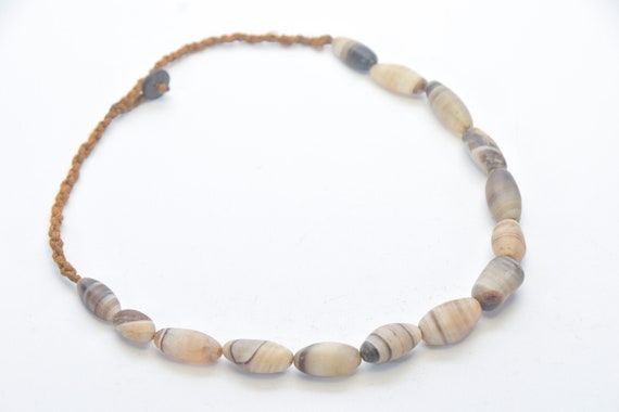 Ethnic Necklace Vintage agate necklace strand aga… - image 2