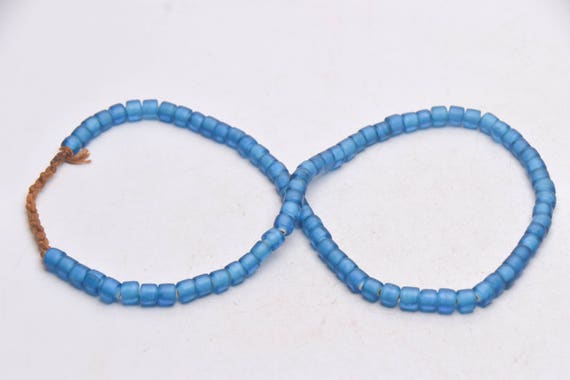Vintage Ethnic Necklaces Strands with Sky blue co… - image 3