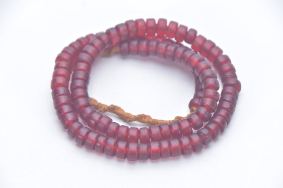Glass bead Necklace Unique Ethnic Necklace Handma… - image 1