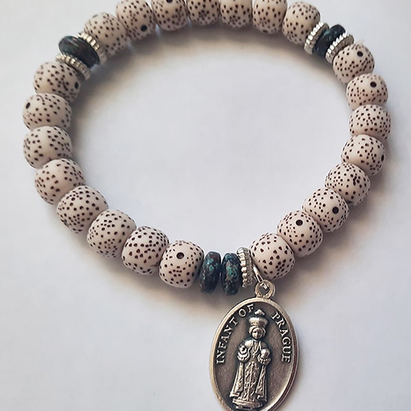 Elastic Bracelet/Infant of Prague/stretch/Religious Bracelet